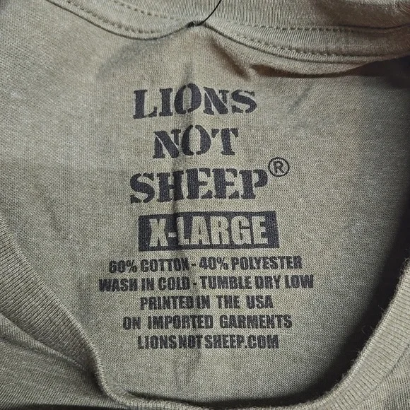 NWT LIONS NOT SHEEP TSHIRT! - Picture 6 of 6